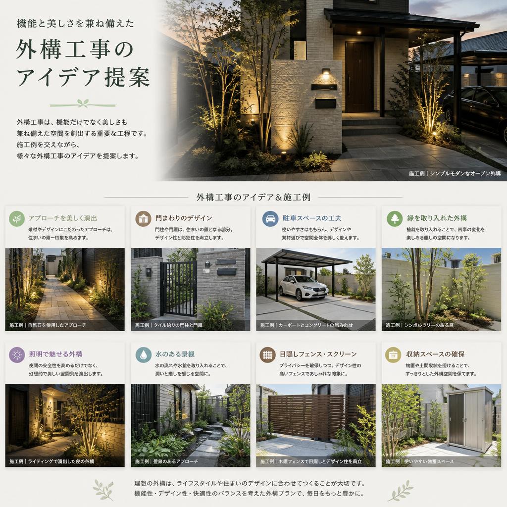 外構工事で新しい空間を創造
